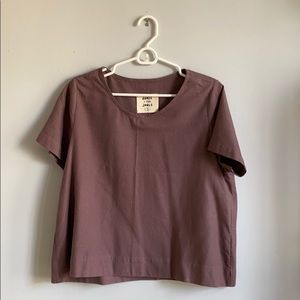 Jamie + The Jones “The Staple... Tee” in Amethyst